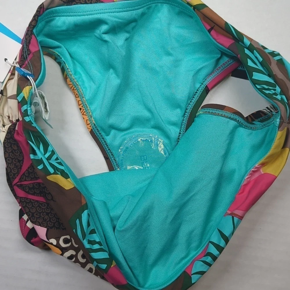 Bleu by Rod Beattie Women's Hipster Bikini Swim Bottom, Multi Floral, Size 6